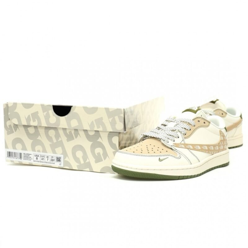 【AT12528】Nike エアジョーダン 1 ロー x The North Face x Travis Scott スニーカー | TNF x Nike