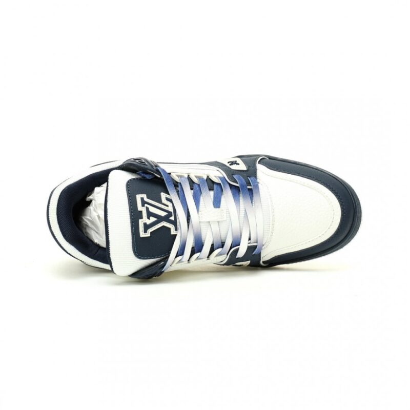 【AT12532】ルイ・ヴィトンLVトレーナー スニーカー - ブルーとホワイトのグラデーションカラー | Louis Vuitton