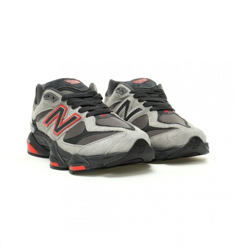 【AT12576】New Balance（ニューバランス）9060シリーズ Grey Black Red スニーカー | New Balance