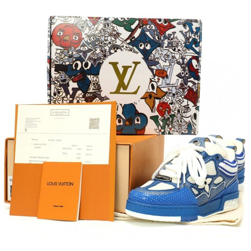 【AT12590】ルイヴィトン LV Skate 1854 Low スニーカー 青と白の機能性デザイン | Louis Vuitton