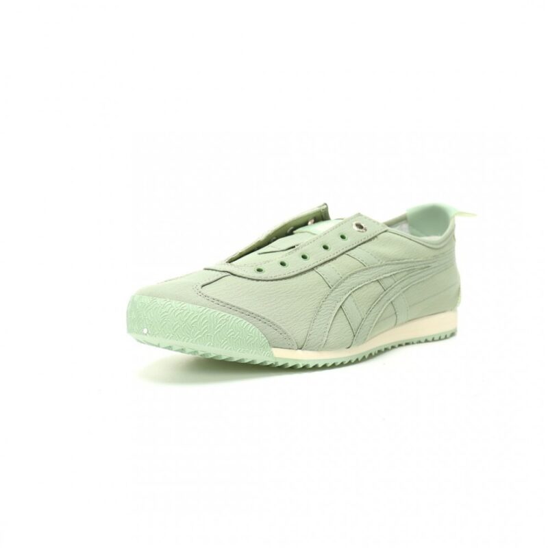【AT12604】Onitsuka Tiger メキシコ66スリップオン - ダークグリーン、クラシックな美学と現代的スタイルを融合した高機能スニーカー | Onitsuka Tiger