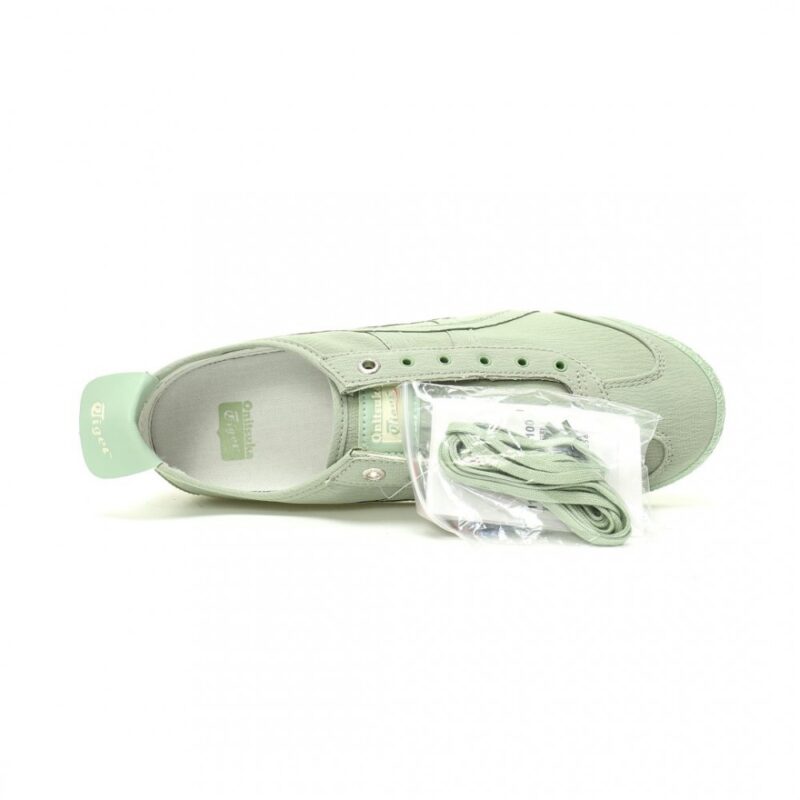 【AT12604】Onitsuka Tiger メキシコ66スリップオン - ダークグリーン、クラシックな美学と現代的スタイルを融合した高機能スニーカー | Onitsuka Tiger