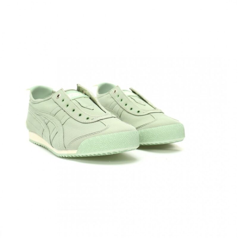 【AT12604】Onitsuka Tiger メキシコ66スリップオン - ダークグリーン、クラシックな美学と現代的スタイルを融合した高機能スニーカー | Onitsuka Tiger