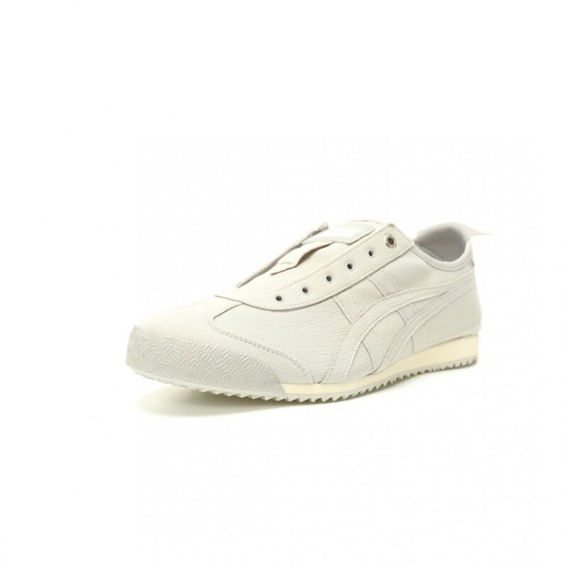 【AT12605】オニツカタイガー Onitsuka Tiger Mexico 66 Slip-On スニーカー 灰色帆布レトロデザイン 都市散歩やカフェに最適 | Onitsuka Tiger