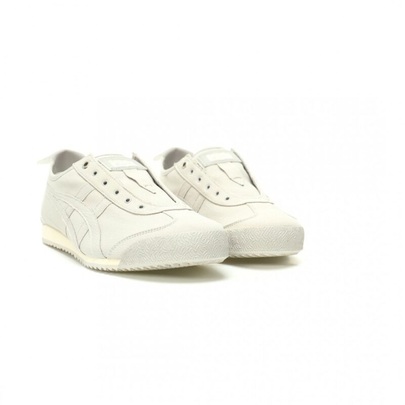 【AT12605】オニツカタイガー Onitsuka Tiger Mexico 66 Slip-On スニーカー 灰色帆布レトロデザイン 都市散歩やカフェに最適 | Onitsuka Tiger