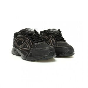 【AT12614】Dior（ディオール）B30シリーズロートップスニーカー：ブラックメッシュ素材とテクノロジーファブリックを使用 | Dior Paris