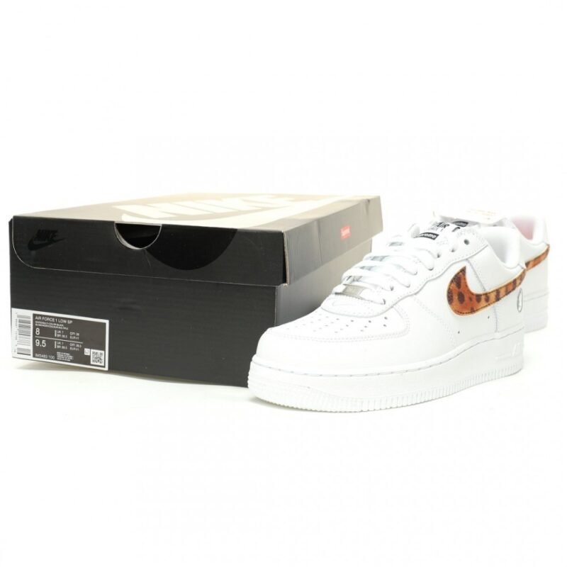 【AT12615】シュプリーム x グッドイナフ x ナイキ コラボ Air Force 1 Low ヒョウ柄スニーカー | Nike x Air Force 1