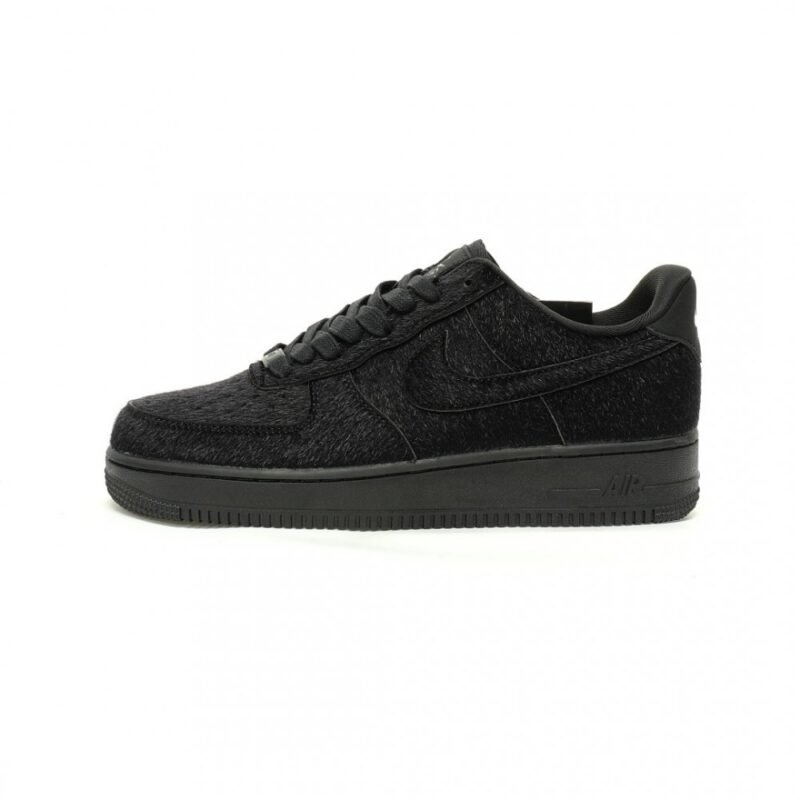 【AT12616】ナイキ Air Force 1 '07 Low Next Nature ブラックポニーヘアスニーカー | Nike x Air Force 1