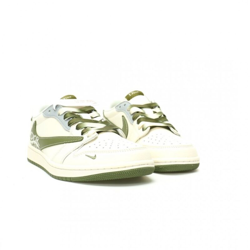 【AT12620】ディオール × トラヴィス・スコット × ナイキ エア ジョーダン 1 ロー コラボレーション スニーカー | Nike x Dior