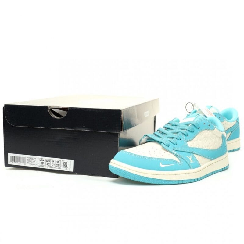 【AT12621】Louis Vuitton x Nike x Travis ScottコラボAir Jordan 1 Lowスニーカー | Nike Jordan