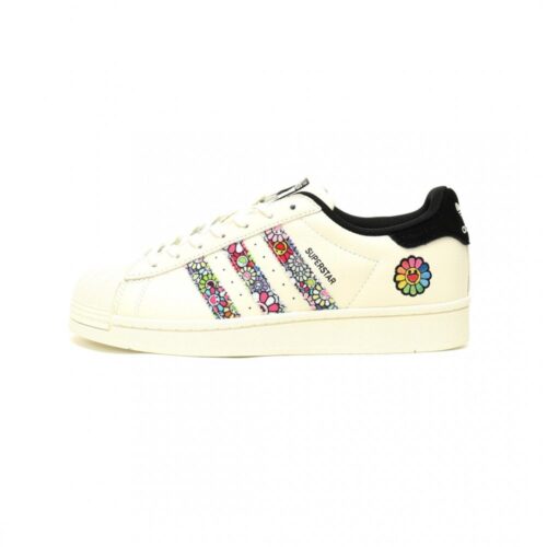 【AT12639】Adidas Originals スーパースターひまわり刺繍スニーカー | Takashi Murakami