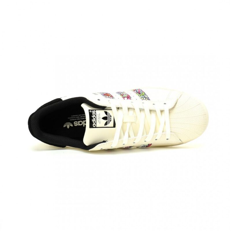 【AT12639】Adidas Originals スーパースターひまわり刺繍スニーカー | Takashi Murakami