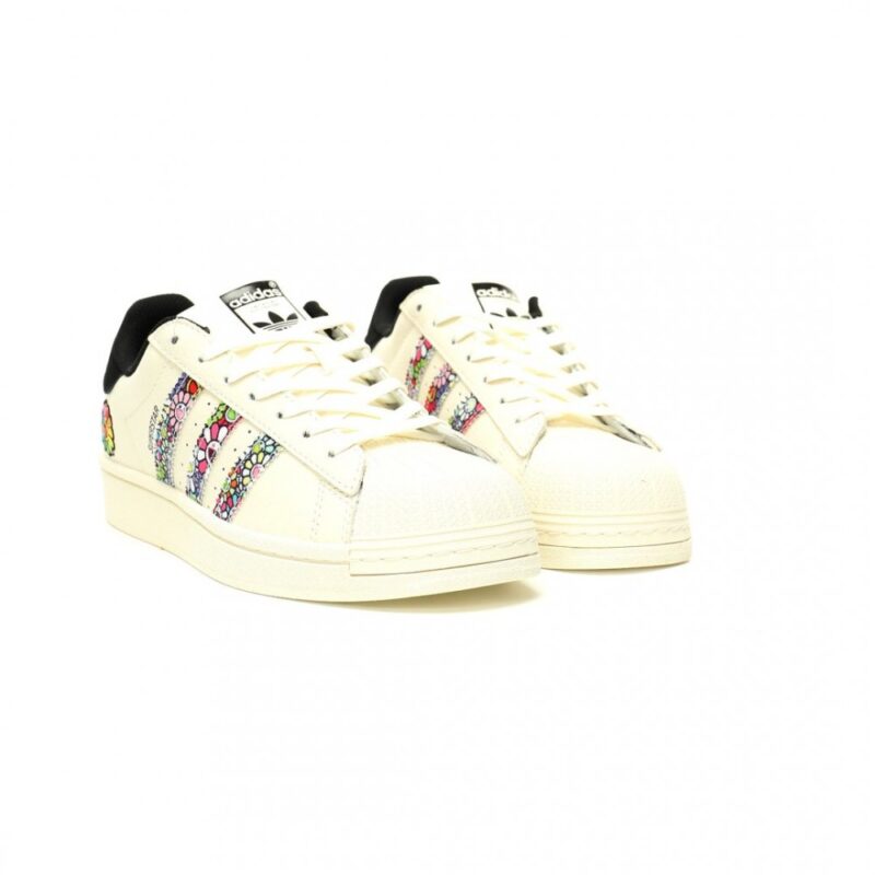 【AT12639】Adidas Originals スーパースターひまわり刺繍スニーカー | Takashi Murakami