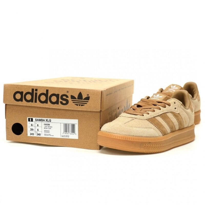 【AT12640】アディダスオリジナルス サンバXLGスポーツスニーカー カーキブラウン | Adidas