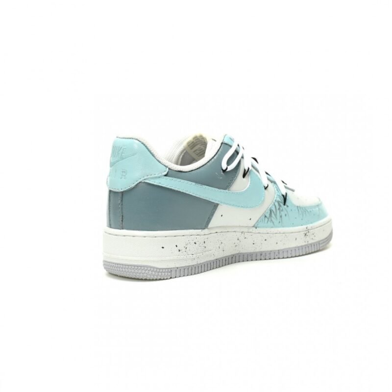 【AT12649】Nike Air Force 1 ローカットスニーカー ミントグリーン ホワイト アートグラフィティデザイン | AF1