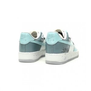 【AT12649】Nike Air Force 1 ローカットスニーカー ミントグリーン ホワイト アートグラフィティデザイン | AF1