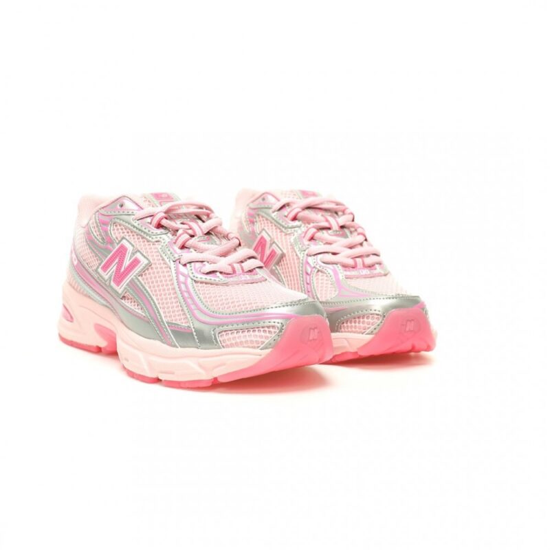 【AT12701】New Balance ニューバランス MR740シリーズ ピンクシルバーローカットランニングシューズ | New Balance