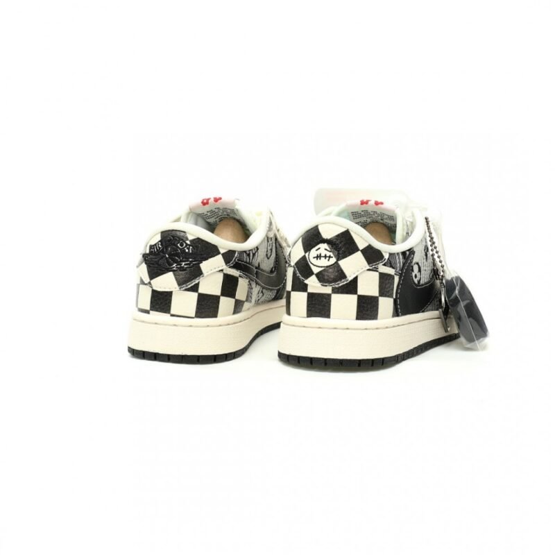 【AT12717】ルイ・ヴィトン x トラビス・スコット x ナイキ エア ジョーダン 1 Lowスニーカー | Nike x Louis Vuitton
