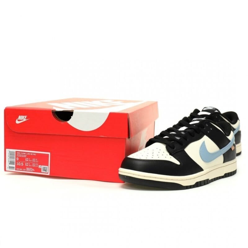 【AT12720】Nike SB Dunk Lowシリーズ オフホワイト・ブラック・ブルー カラーデザイン スケートボードシューズ | Nike Dunk