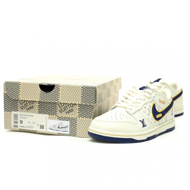 【AT12721】ナイキSB ダンク ロー × ルイ・ヴィトン限定コラボ靴 | LV x Nike