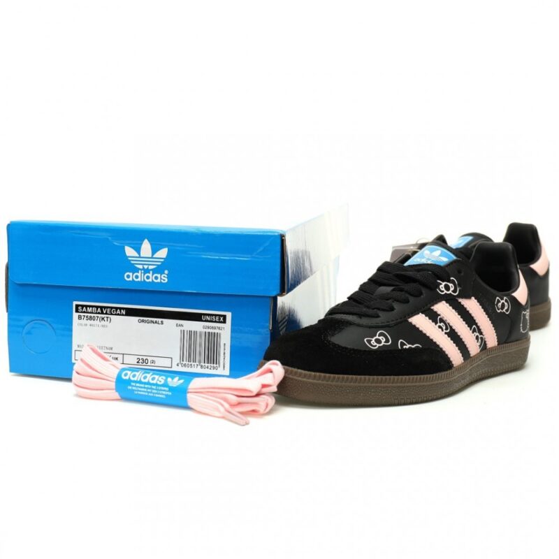 【AT12738】アディダス オリジナルス サンバ OG × ハローキティ コラボレーション カジュアルスポーツシューズ | Adidas Originals