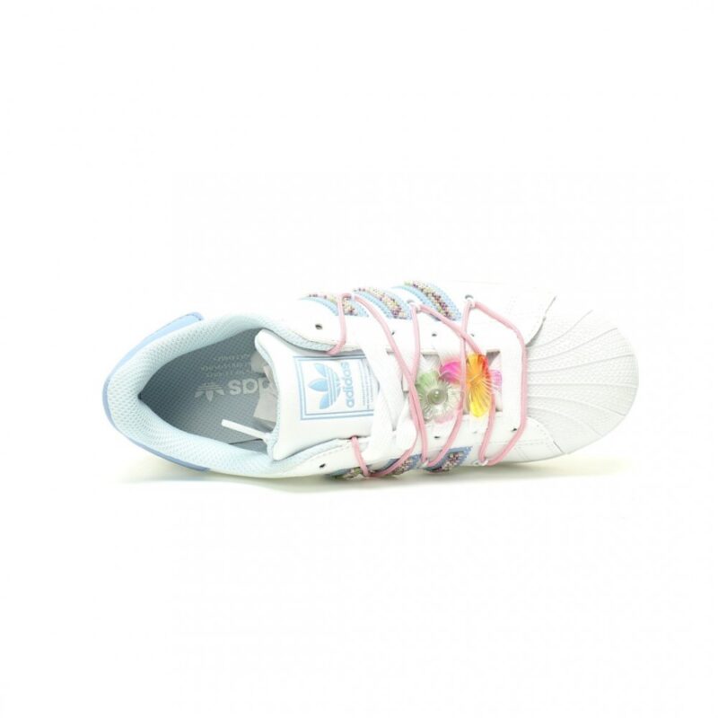 【AT12740】アディダスオリジナルススーパースターライトブルースニーカー | Adidas Superstar