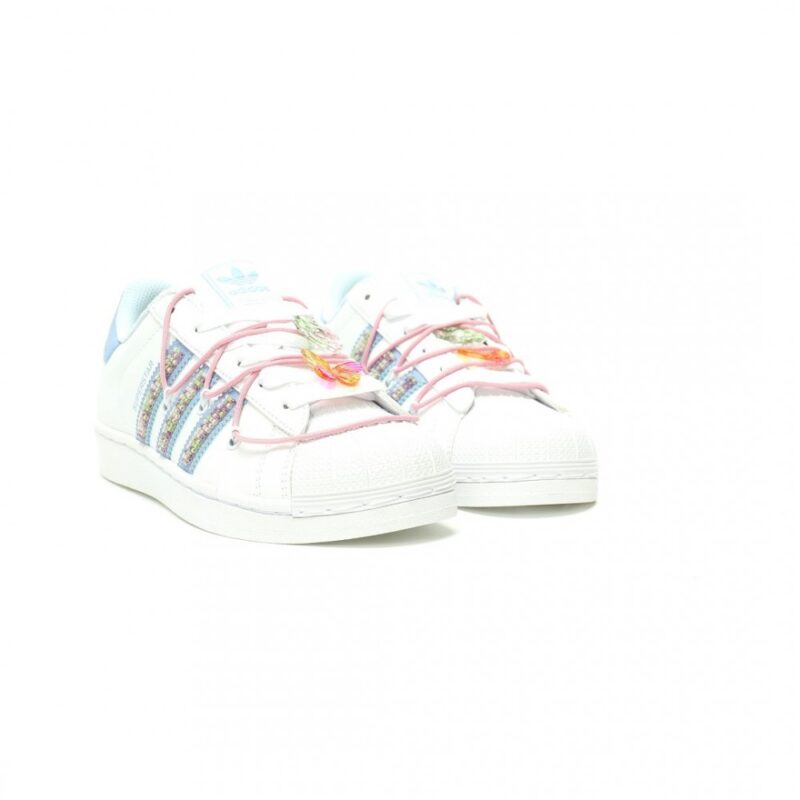 【AT12740】アディダスオリジナルススーパースターライトブルースニーカー | Adidas Superstar