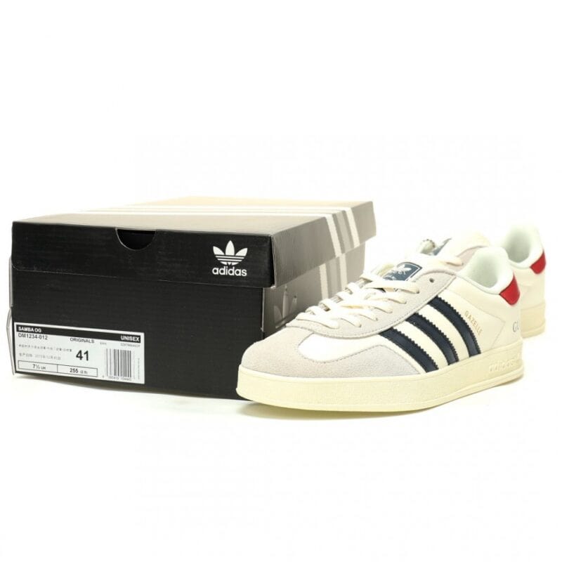 【AT12768】Gucci x Adidas ガゼル コラボレーションスニーカー 高級皮革と快適な履き心地のストリートファッション | Gucci x Adidas