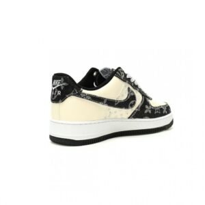 【AT12775】ルイ・ヴィトン x ナイキ Air Force 1: モノグラム柄 デニムカンバス ハイブリッドスニーカー | LV x Nike