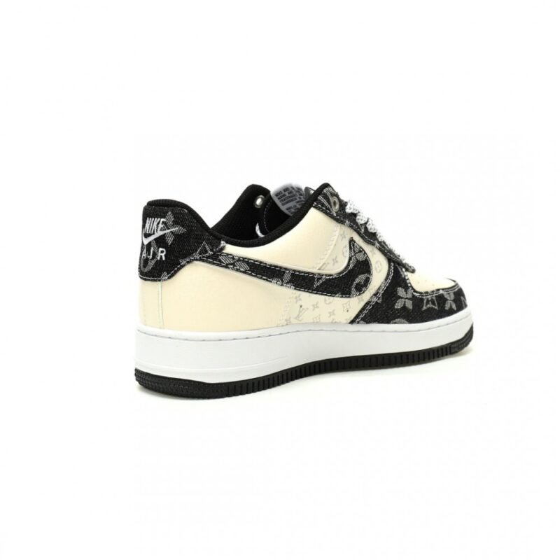 【AT12775】ルイ・ヴィトン x ナイキ Air Force 1: モノグラム柄 デニムカンバス ハイブリッドスニーカー | LV x Nike