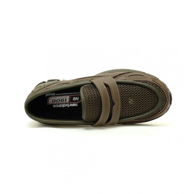 【AT12800】ニューバランス1906LシリーズスノーファースニーカーローファーオリーブグリーンNB Sneaker Loafer Olive Green | New Balance