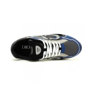 【AT12819】Dior ディオール B30シリーズ ロートップスニーカー 青黒銀配色 ストリートファッション スポーツスタイル | Dior Paris