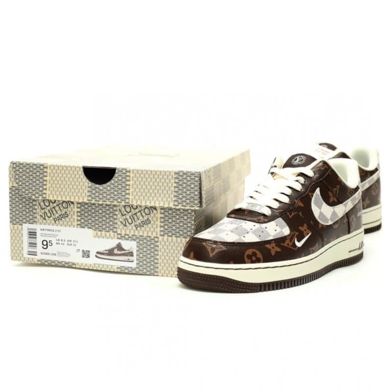 【AT12841】ルイヴィトン × ナイキ Air Force 1 ハイブリッド シューズ | Louis Vuitton x Nike