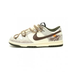 【AT12845】ナイキSB ダンクロー ローカーキ＆ホワイト スニーカー | Nike x Dunk