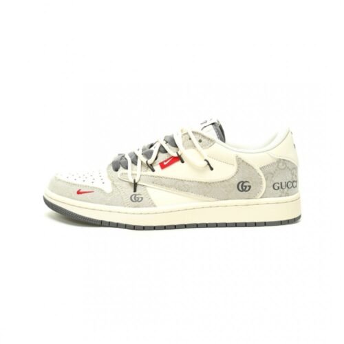 【AT12846】ナイキ x グッチ x トラビス・スコット Air Jordan 1 Low - 贅沢とストリートカルチャーの究極融合 | Nike x Gucci