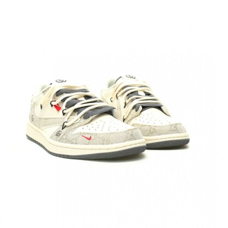 【AT12846】ナイキ x グッチ x トラビス・スコット Air Jordan 1 Low - 贅沢とストリートカルチャーの究極融合 | Nike x Gucci