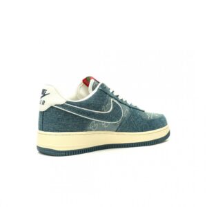 【AT12923】Nike x GucciコラボAir Force 1 Lowスニーカー - デニムブルーのファッション魅力 | Gucci x Nike