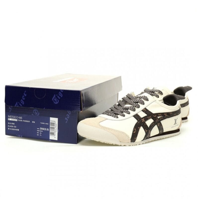 【AT12939】ルイ・ヴィトン x オニツカタイガー メキシコ66 リミテッドエディションランニングシューズ | Onitsuka Tiger