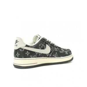 【AT12963】ルイ・ヴィトン×ナイキ ダークグレーデニムエアフォース1スニーカー | Louis Vuitton x Nike