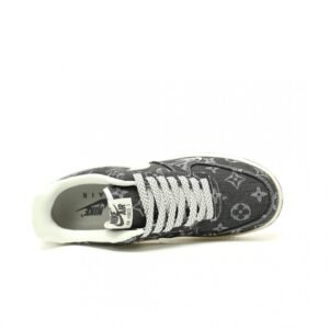 【AT12963】ルイ・ヴィトン×ナイキ ダークグレーデニムエアフォース1スニーカー | Louis Vuitton x Nike