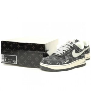【AT12963】ルイ・ヴィトン×ナイキ ダークグレーデニムエアフォース1スニーカー | Louis Vuitton x Nike