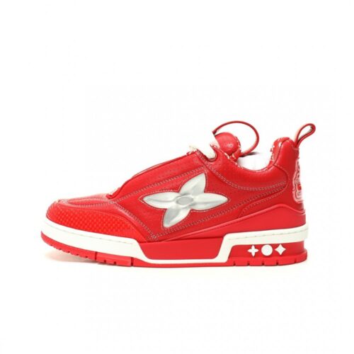 【AT12971】ルイ・ヴィトンLouis Vuitton LV Skate 1854 Low Sneakerシリーズ レッド＆ホワイトロートップスニーカー | Louis Vuitton Malletier
