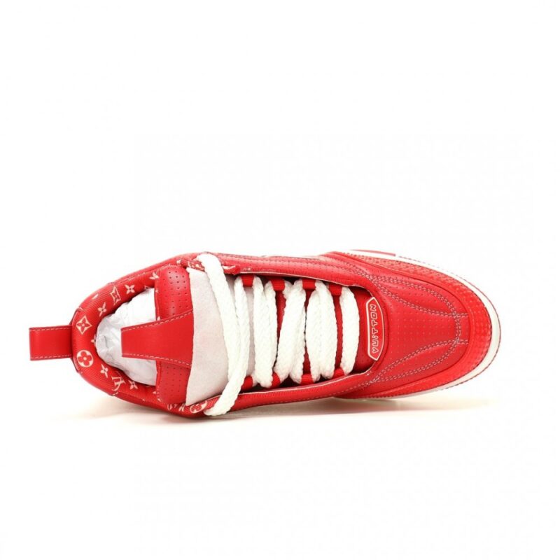 【AT12971】ルイ・ヴィトンLouis Vuitton LV Skate 1854 Low Sneakerシリーズ レッド＆ホワイトロートップスニーカー | Louis Vuitton Malletier