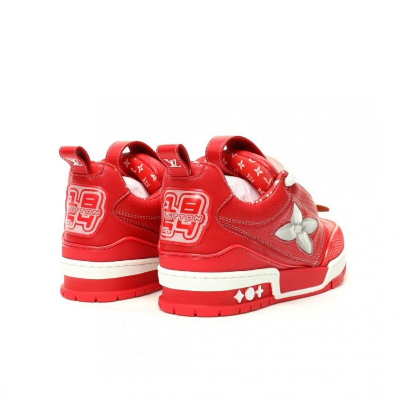 【AT12971】ルイ・ヴィトンLouis Vuitton LV Skate 1854 Low Sneakerシリーズ レッド＆ホワイトロートップスニーカー | Louis Vuitton Malletier