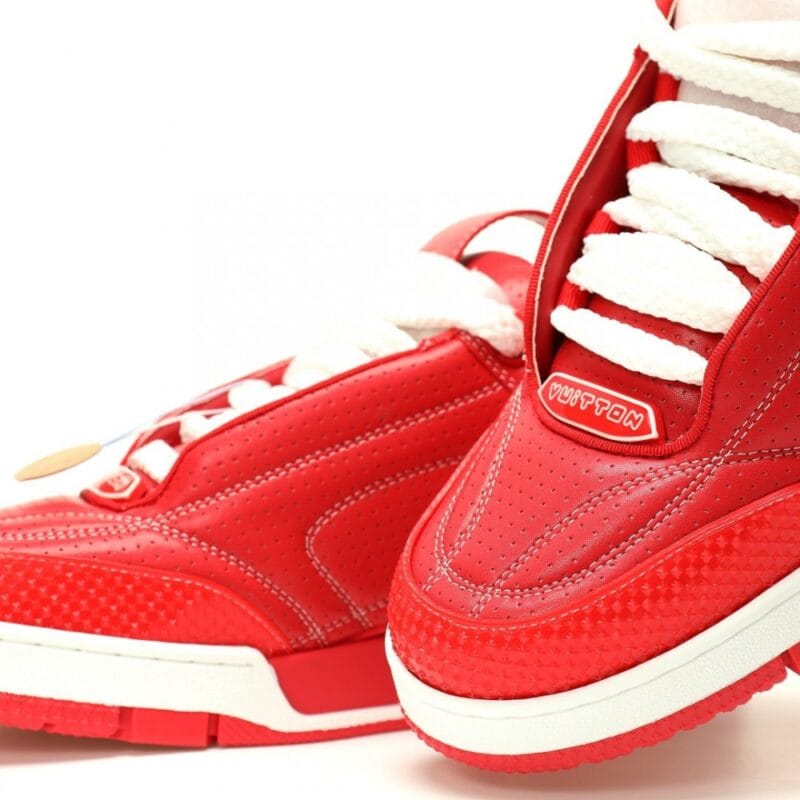 【AT12971】ルイ・ヴィトンLouis Vuitton LV Skate 1854 Low Sneakerシリーズ レッド＆ホワイトロートップスニーカー | Louis Vuitton Malletier