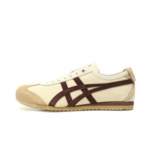 【AT12983】Onitsuka Tiger 鬼塚虎 Mexico 66 SD クリームホワイトと深茶色のレトロな美学を表現するスニーカー | Onitsuka Tiger
