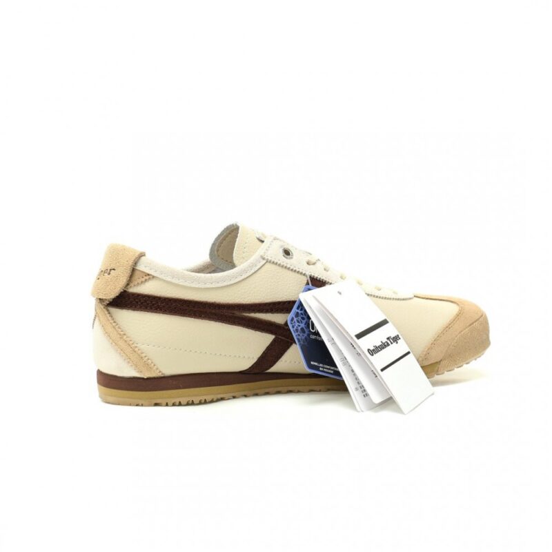 【AT12983】Onitsuka Tiger 鬼塚虎 Mexico 66 SD クリームホワイトと深茶色のレトロな美学を表現するスニーカー | Onitsuka Tiger