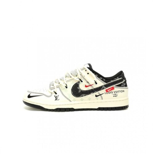 【AT12998】Louis Vuitton x Nike SB Dunk Lowコラボスニーカー - ストリートカルチャーを体現する高級アート作品 | LV x Nike