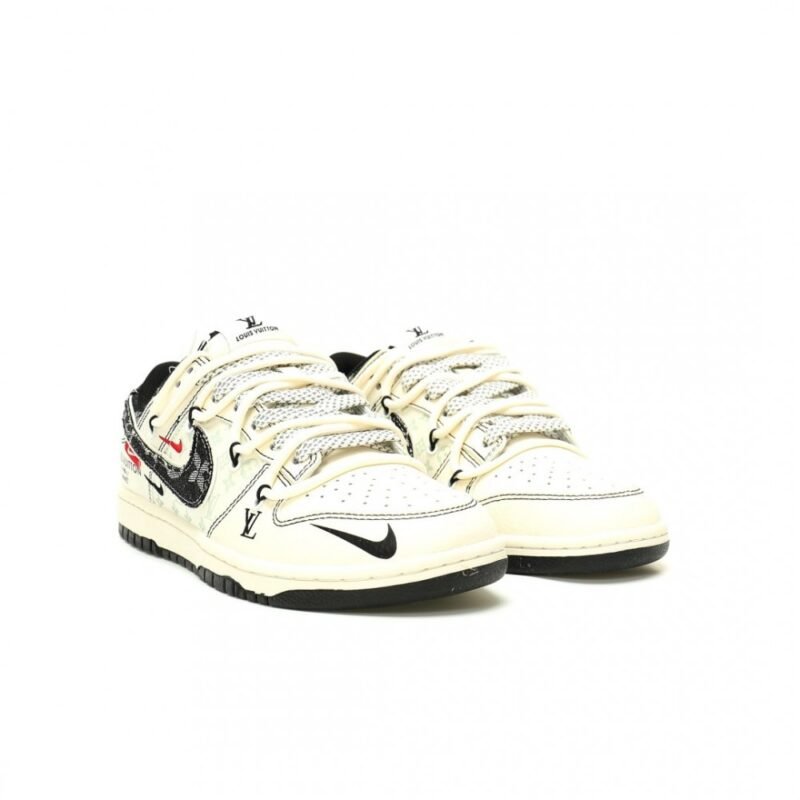 【AT12998】Louis Vuitton x Nike SB Dunk Lowコラボスニーカー - ストリートカルチャーを体現する高級アート作品 | LV x Nike