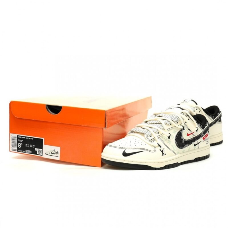 【AT12998】Louis Vuitton x Nike SB Dunk Lowコラボスニーカー - ストリートカルチャーを体現する高級アート作品 | LV x Nike